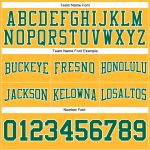 Custom Name and Number Gold Kelly Green White Football Hoodie Sweatshirt - Personalized Stitched Team Apparel Personalized