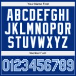 Custom Name Number Hoodie for Team - Personalized Light Blue Royal Stitched Pullover Sports Sweatshirt Personalized Stitched