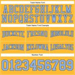 Custom Team Name Number Football Hoodie Sweatshirt Personalized Stitched Gold Light Blue Steel Gray Personalized Stitched