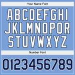 Custom Name Number Hoodie Split Fashion Sports Sweatshirt in Gold Navy Light Blue Stitched Pullover Personalized Stitched