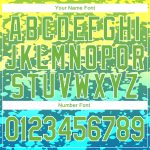 Custom Name & Number Neon Green-White 3D Pattern Sports Hoodie Sweatshirt - Personalized Stitched Abstract Pullover Personalized