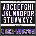 Custom Team Name Number Pullover Hoodie Sweatshirt - Personalized Stitched Gold Purple-Black Fashion Sports Apparel Personalized