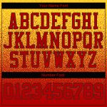 Custom Name Number Hoodie - Personalized Gold Red-Black Fade Sports Pullover Sweatshirt for Team Fashion Personalized Stitched