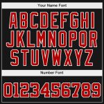 Custom Name Number Personalized Sports Hoodie Red Black Gold Split Pullover Sweatshirt Fashion Team Apparel Personalized
