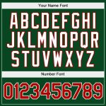 Custom Team Name Number Gold Red-Green Sports Hoodie Pullover Sweatshirt Personalized Stitched Fashion Personalized Stitched