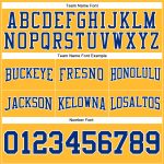 Custom Name and Number Gold Royal-White Football Hoodie for Team - Personalized Stitched Pullover Sweatshirt Personalized