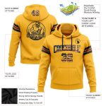 Vintage USA Flag Football Hoodie Personalized Stitched Custom Name Number Black Crimson Pullover Sweatshirt Personalized
