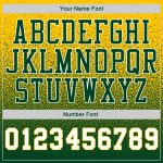 Custom Name Number Personalized Sports Hoodie Sweatshirt in Gold White Green Fade Fashion Design Personalized Stitched Gold