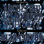 Custom Name & Number 3D Sports Hoodie Sweatshirt in Navy-Vegas Gold Personalized Stitched Graffiti Pattern Personalized Stitched