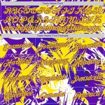Custom Name and Number 3D Pullover Hoodie for Team - Personalized Purple-Gold Graffiti Pattern Sweatshirt Personalized Stitched