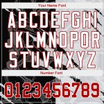 Custom Name Number Hoodie 3D Sweatshirt Graffiti Pattern Red White for Sports Team Personalized Pullover Personalized Stitched