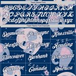 Custom Name & Number 3D Elephant Hoodie, Personalized Stitched Graffiti Pattern White Navy Sports Pullover Sweatshirt Personalized