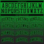 Custom Name Number Sports Hoodie Sweatshirt - Personalized Stitched Grass Green Black Fade Fashion Pullover Personalized