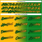 Custom Name Number Sports Hoodie - Grass Green Gold Black Gradient Pullover Sweatshirt Personalized Stitched Grass Green