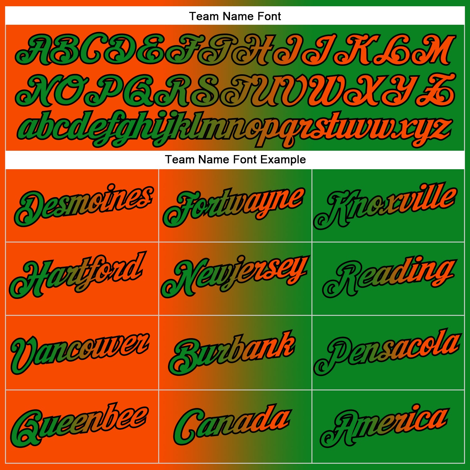 Personalized Stitched Grass Green Orange-Black Gradient Fashion Sports Pullover Sweatshirt Hoodie Team Custom Name and Number Custom Sports Hoodie with Personalized Name & Number - Grass Green Orange-Black Gradient Pullover Sweatshirt Personalized - Image 3
