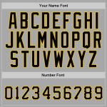 Custom Name Number Sports Hoodie Sweatshirt Personalized Gray Black-Gold Pullover Personalized Stitched Gray Black-Gold Sports