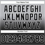 Custom Name Number Sports Hoodie Personalized Stitched Gray Black-White Fade Sweatshirt Pullover Personalized Stitched Gray