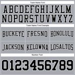 Custom Name Number Football Hoodie Sweatshirt for Team - Personalized Gray Black and White Pullover Personalized Stitched