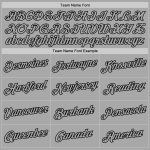 Custom Name and Number Gray-Black Sports Hoodie Sweatshirt Pullover - Personalized Team Apparel Personalized Stitched Gray