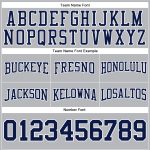 Custom Name Number Personalized Football Hoodie Sweatshirt Pullover Gray Navy White Personalized Stitched Gray Navy-White