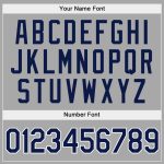 Custom Name Number Hoodie Sweatshirt Personalized Stitched Sports Pullover Gray Navy White Team Apparel Personalized Stitched