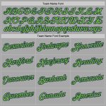 Custom Sports Hoodie with Personalized Name & Number - Gray Neon Green-Navy Pullover Sweatshirt Personalized Stitched Gray