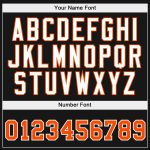 Custom Name Number Gray Orange Black Sports Hoodie Pullover Sweatshirt Fashion Team Personalized Stitched Personalized Stitched