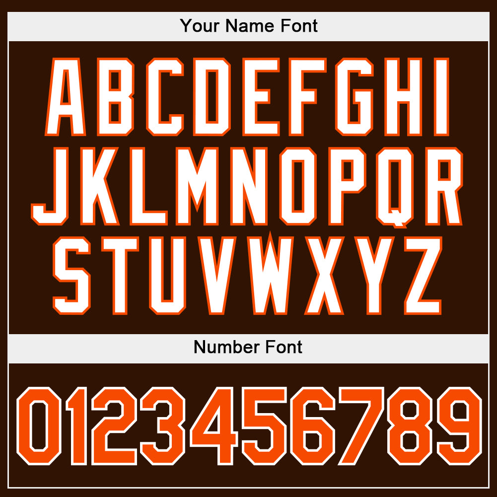Personalized Stitched Gray Orange-Brown Split Fashion Sports Pullover Sweatshirt Hoodie Team Custom Name and Number Custom Name & Number Sports Hoodie - Personalized Gray Orange-Brown Split Pullover Sweatshirt Personalized Stitched Gray - Image 5