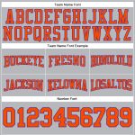 Custom Name and Number Personalized Football Hoodie - Gray Orange-Purple Stitched Pullover Sweatshirt Personalized Stitched
