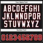 Custom Team Hoodie with Personalized Name & Number - Gray Red-Black Split Fashion Sports Pullover Sweatshirt Personalized