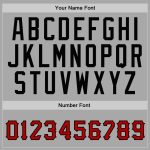 Custom Name Number Gray Red Black Sports Hoodie Sweatshirt Personalized Team Pullover Personalized Stitched Gray Red-Black