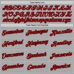 Custom Name Number Gray Red Black Sports Hoodie Sweatshirt Personalized Team Pullover Personalized Stitched Gray Red-Black