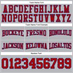 Custom Name Number Personalized Royal Red Gray Football Hoodie Pullover Sweatshirt Team Apparel Personalized Stitched Gray