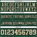 Custom Name Number Green Black Football Hoodie Sweatshirt Personalized Stitched Pullover for Team Personalized Stitched Green