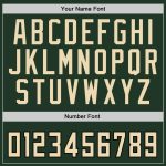 Custom Name Number Sports Hoodie Pullover Sweatshirt Green Cream Black Stitched Team Design Personalized Stitched Green Cream-Black