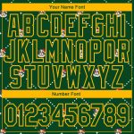 Custom Christmas Dog Hoodie Santa Costume 3D Sports Pullover Sweatshirt with Personalized Name and Number - Stitched Green Gold