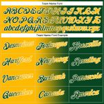 Custom Gradient Hoodie with Name & Number - Personalized Green Gold-Cream Sports Pullover Sweatshirt Personalized Stitched
