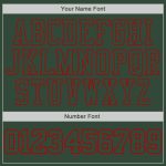 Custom Name Number Hoodie Sweatshirt Team Pullover Green Red Stitched Sports Apparel Personalized Stitched Green Green-Red
