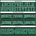 Custom Name Number Green Kelly White Football Hoodie Sweatshirt Pullover - Personalized Team Apparel Personalized Stitched