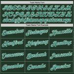 Custom Name Number Sports Hoodie Sweatshirt in Kelly Green and White - Personalized Stitched Pullover Personalized Stitched