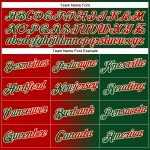 Custom Name and Number Sports Hoodie Pullover Sweatshirt in Green Red-Cream Gradient Fashion Design Personalized Stitched