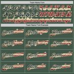 Custom Vintage USA Flag Sweatshirt Hoodie with Stitched Name and Number - Green Cream Pullover for Sports Team Personalized