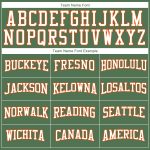Custom Name and Number Sports Hoodie - Personalized Green White-Orange 3D Pattern Pullover Sweatshirt Personalized Stitched