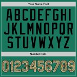 Custom Name and Number Kelly Green Camo Pullover Hoodie Sweatshirt - Personalized Sports Apparel Personalized Stitched Kelly