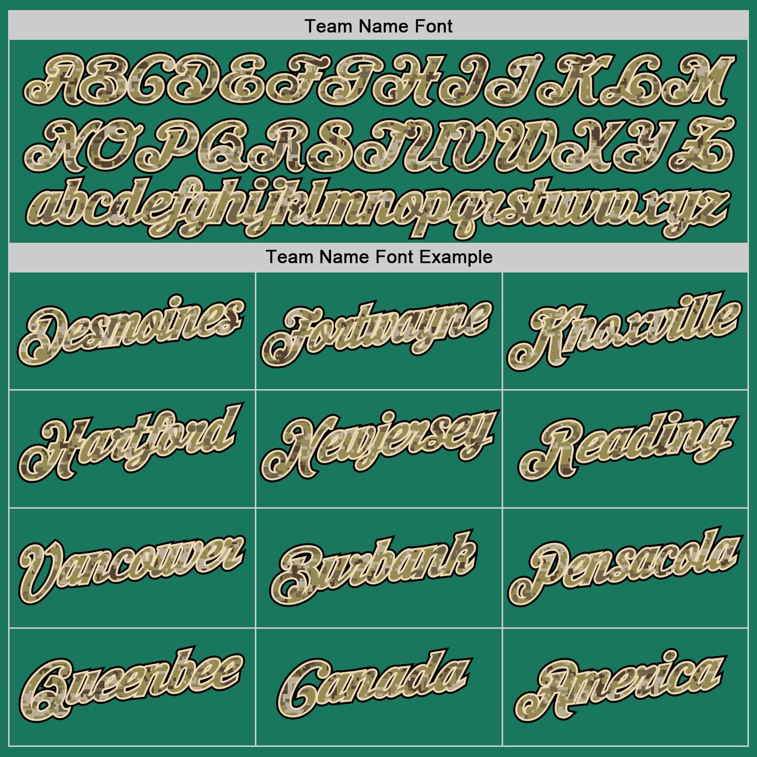 Personalized Stitched Kelly Green Camo-Cream Sports Pullover Sweatshirt Hoodie Team Custom Name and Number Custom Name and Number Kelly Green Camo Pullover Hoodie Sweatshirt - Personalized Sports Apparel Personalized Stitched Kelly - Image 6