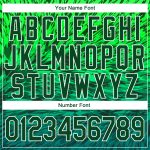 Custom Name Number Sports Hoodie Pullover Sweatshirt with 3D Pattern Gradient in Kelly Green and White Design Personalized