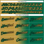 Custom Team Name Number Hoodie - Stitched Kelly Green Old Gold-Black Gradient Fashion Sports Pullover Sweatshirt Personalized