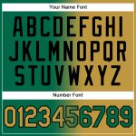 Custom Team Name Number Hoodie - Stitched Kelly Green Old Gold-Black Gradient Fashion Sports Pullover Sweatshirt Personalized