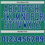 Custom Team Name Number Hoodie Sweatshirt - Personalized Kelly Green Royal-White Pullover Sports Apparel Personalized Stitched