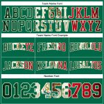 Custom Name Number Vintage Mexican Flag Hoodie Stitched Kelly Green Cream-Red Football Pullover Sweatshirt Personalized Stitched